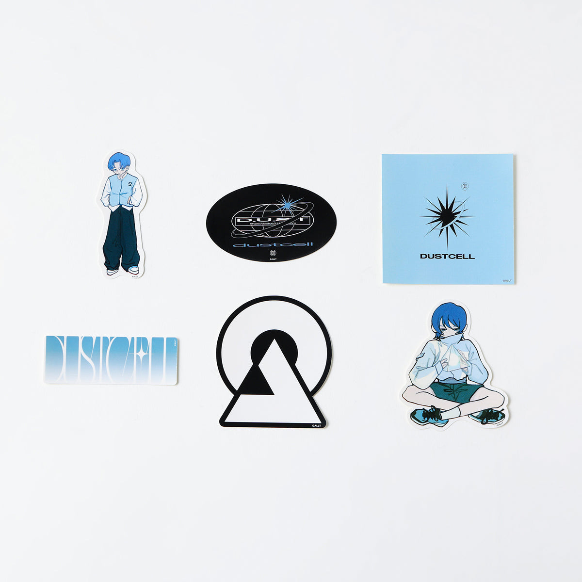【DUSTCELL】ステッカー6枚セット／DUSTCELL TOUR 2024「光」