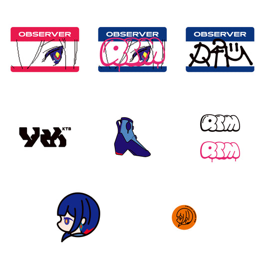 【理芽】グラフィックステッカーセット すとろぼ ver.／花譜 5th Anniversary & 理芽 4th Anniversary OFFICIAL GOODS
