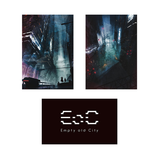【Empty old City】イラストステッカーセット／「Offline Saga（feat. 水槽）」リリース記念グッズ