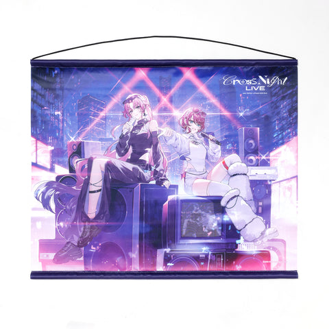【明透・琶舞】タペストリー／virtual mini live「Cross Night LIVE」official goods