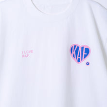 画像をギャラリービューアに読み込む, 【花譜】I LOVE KAF Tシャツ／奇跡は地続き、ぼくらの現在地〜花譜展5〜 OFFICIAL GOODS
