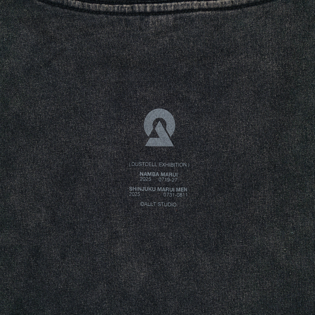 【DUSTCELL】ピグメントビックシルエットTシャツ／BLACK／「ONE」at 日本武道館 Blu-ray 発売記念 POP UP「MONOLITH」