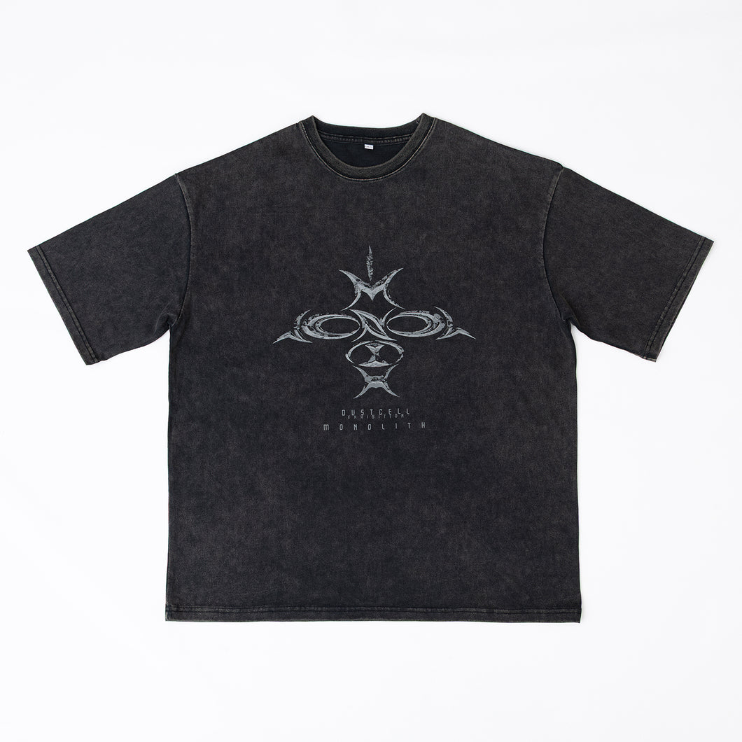【DUSTCELL】ピグメントビックシルエットTシャツ／BLACK／「ONE」at 日本武道館 Blu-ray 発売記念 POP UP「MONOLITH」
