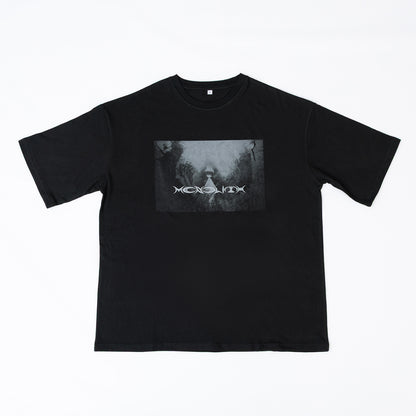 【DUSTCELL】ビッグシルエットTシャツ／BLACK／「ONE」at 日本武道館 Blu-ray 発売記念 POP UP「MONOLITH」