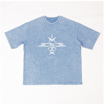 【DUSTCELL】ピグメントビックシルエットTシャツ／BLUE／「ONE」at 日本武道館 Blu-ray 発売記念 POP UP「MONOLITH」