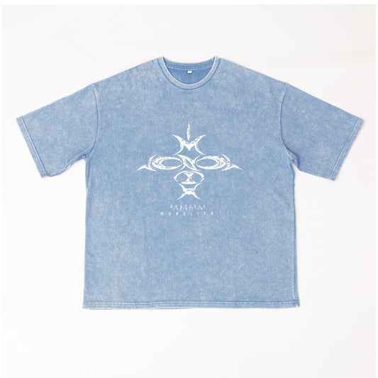 【DUSTCELL】ピグメントビックシルエットTシャツ／BLUE／「ONE」at 日本武道館 Blu-ray 発売記念 POP UP「MONOLITH」