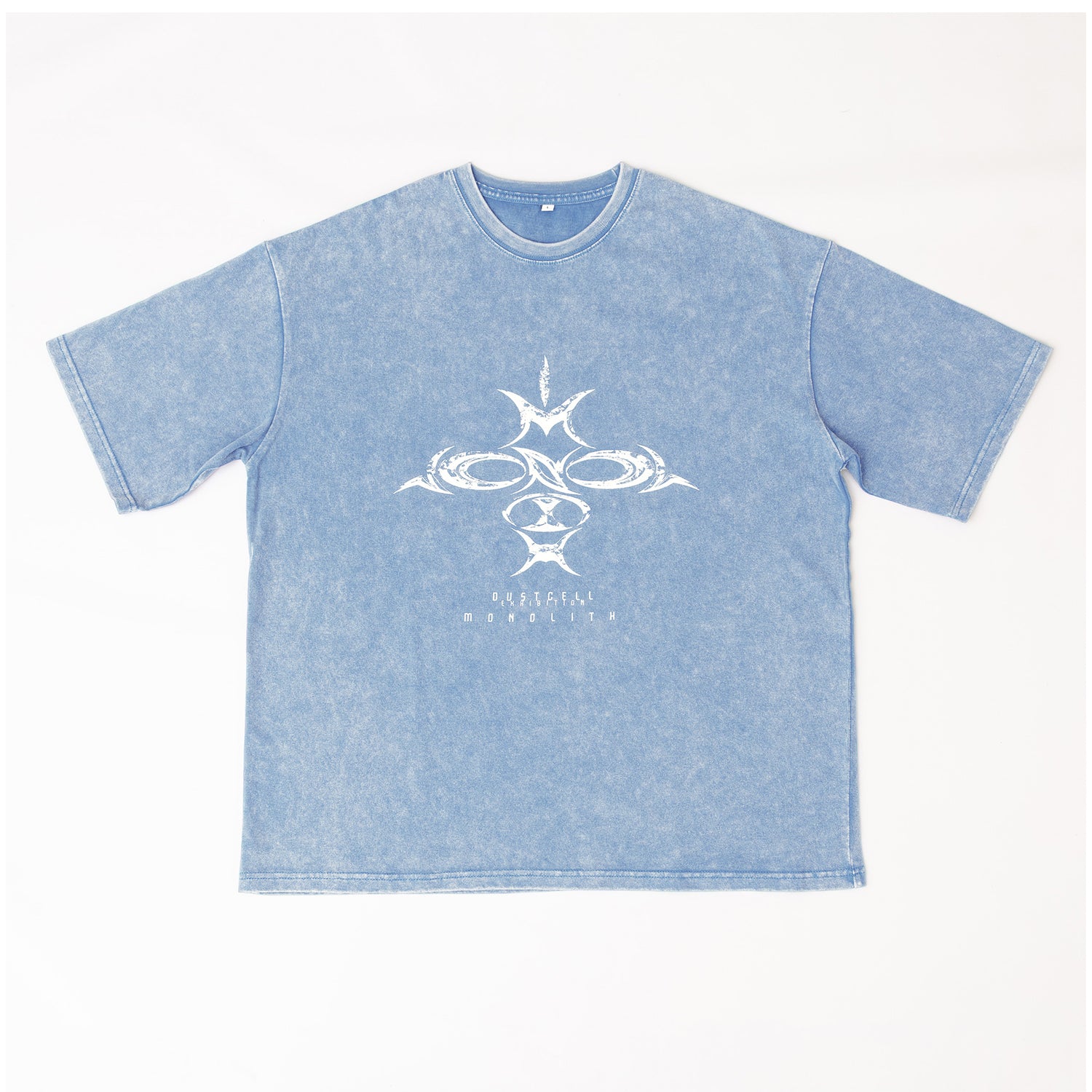DUSTCELL】ピグメントビックシルエットTシャツ／BLUE／「ONE」at 日本
