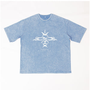 【DUSTCELL】ピグメントビックシルエットTシャツ／BLUE／「ONE」at 日本武道館 Blu-ray 発売記念 POP UP「MONOLITH」