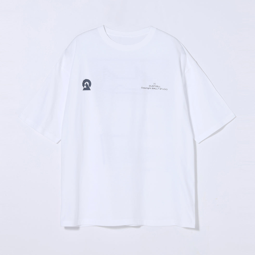 【DUSTCELL】「ONE」ビッグシルエットTシャツ B／WHITE／DUSTCELL LIVE「ONE」at 日本武道館