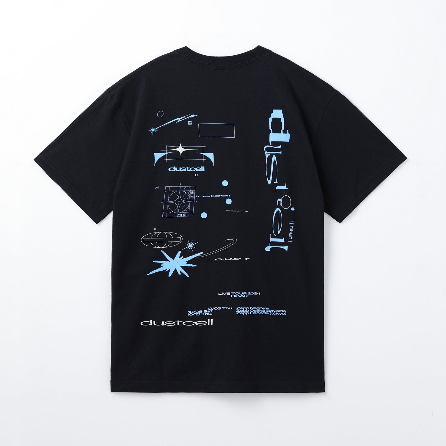 DUSTCELL】「光」グラフィックTシャツ／BLACK／DUSTCELL TOUR 2024「光