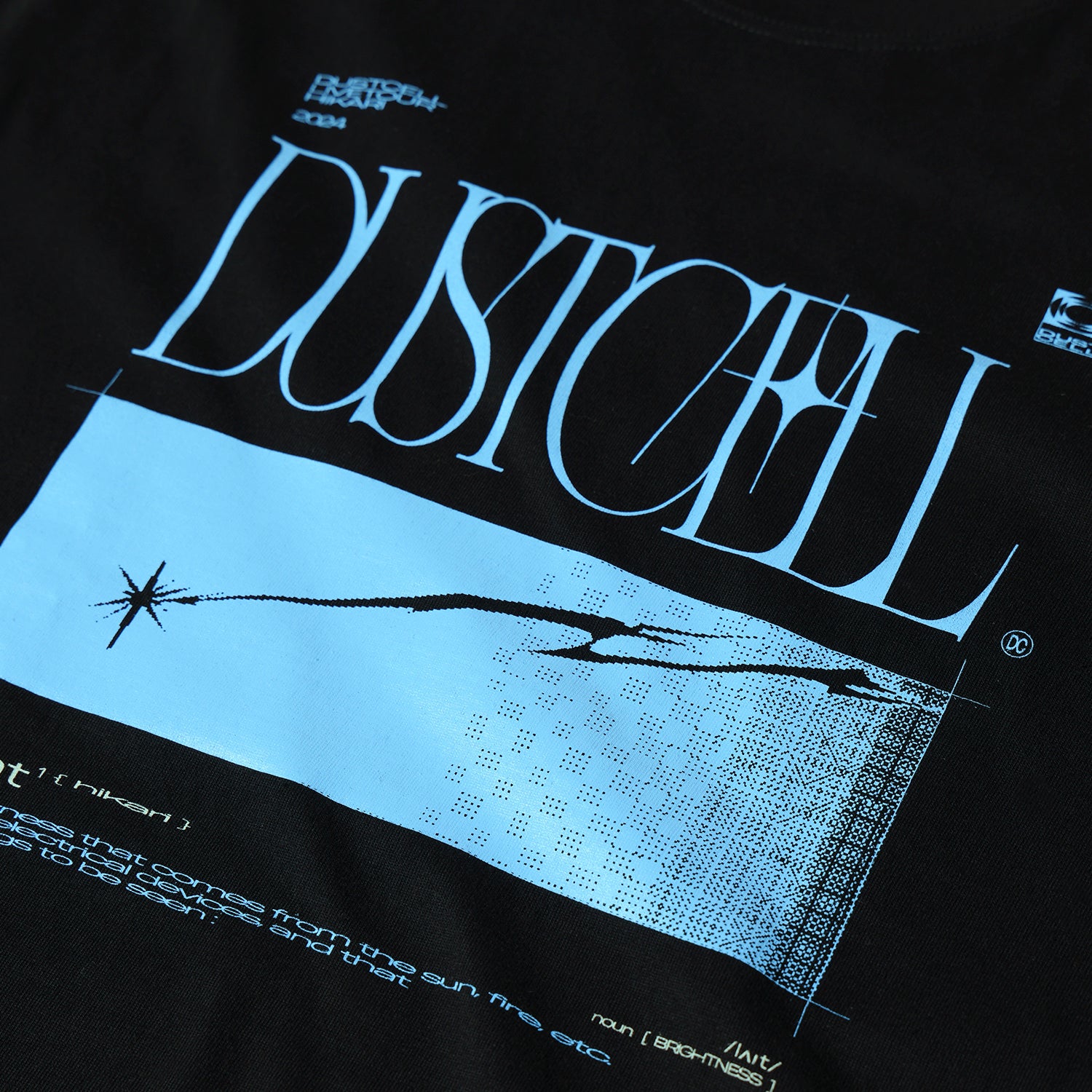 DUSTCELL】「光」グラフィックTシャツ／BLACK／DUSTCELL TOUR 2024「光
