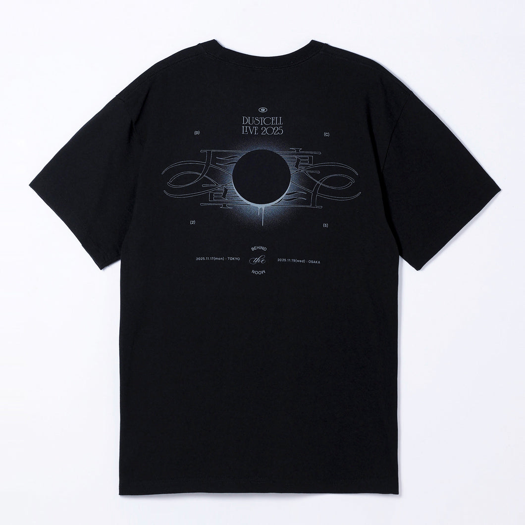 【DUSTCELL】「月の裏」グラフィックTシャツ／BLACK／DUSTCELL LIVE 2025「月の裏」
