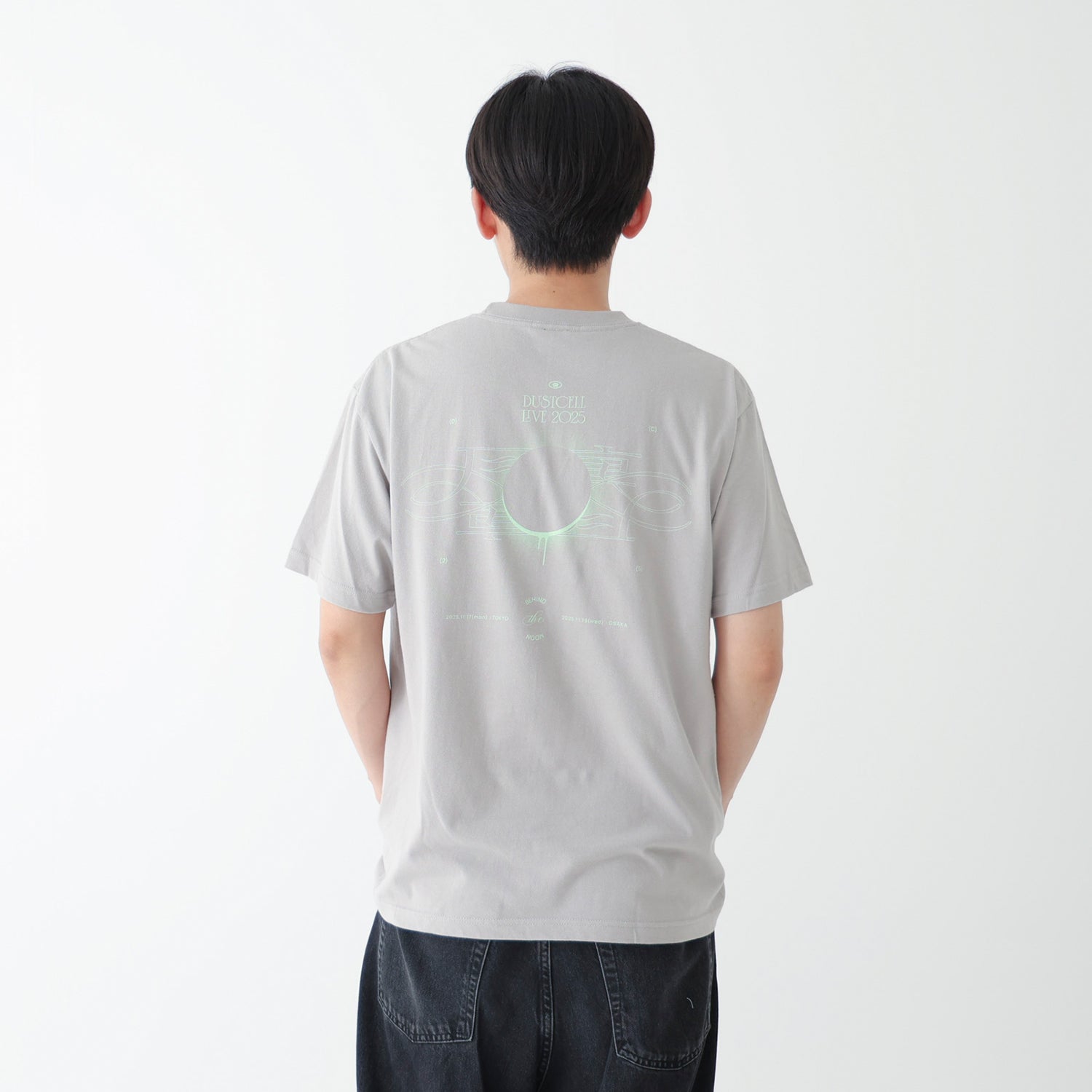 DUSTCELL】「月の裏」グラフィックTシャツ／LIGHT GRAY／DUSTCELL LIVE