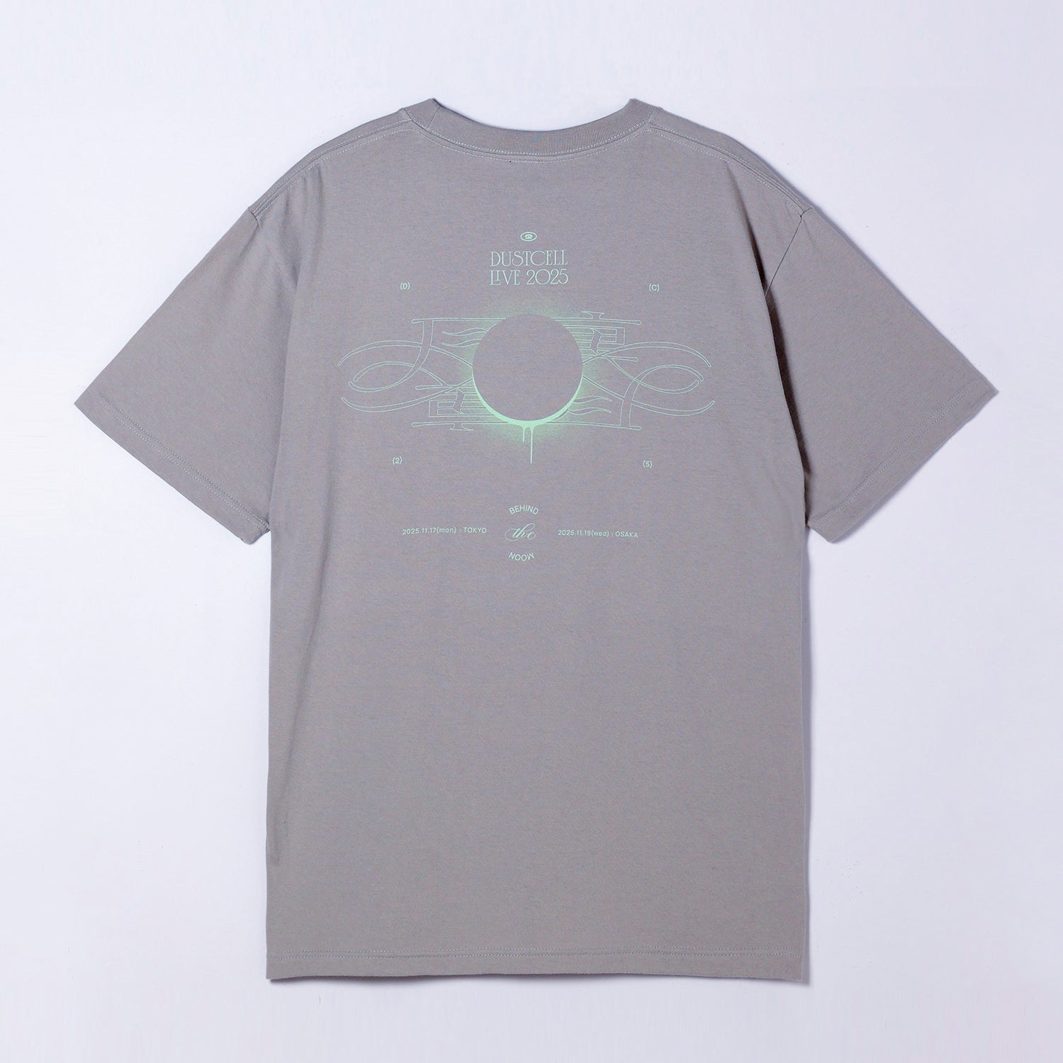 DUSTCELL】「月の裏」グラフィックTシャツ／LIGHT GRAY／DUSTCELL LIVE