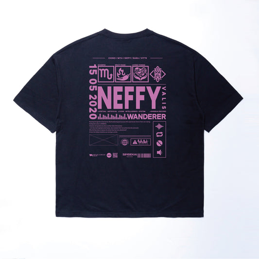 【VALIS】ビッグシルエット メッセージTシャツ NEFFY ver.／6th ONE-MAN LIVE「喝采カーテンコール」