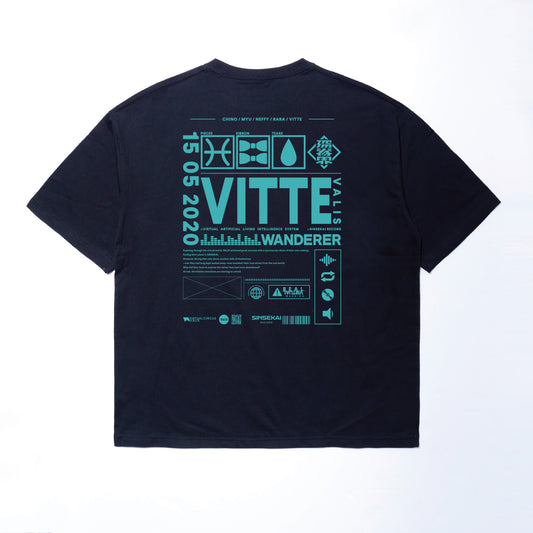 【VALIS】ビッグシルエット メッセージTシャツ VITTE ver.／6th ONE-MAN LIVE「喝采カーテンコール」