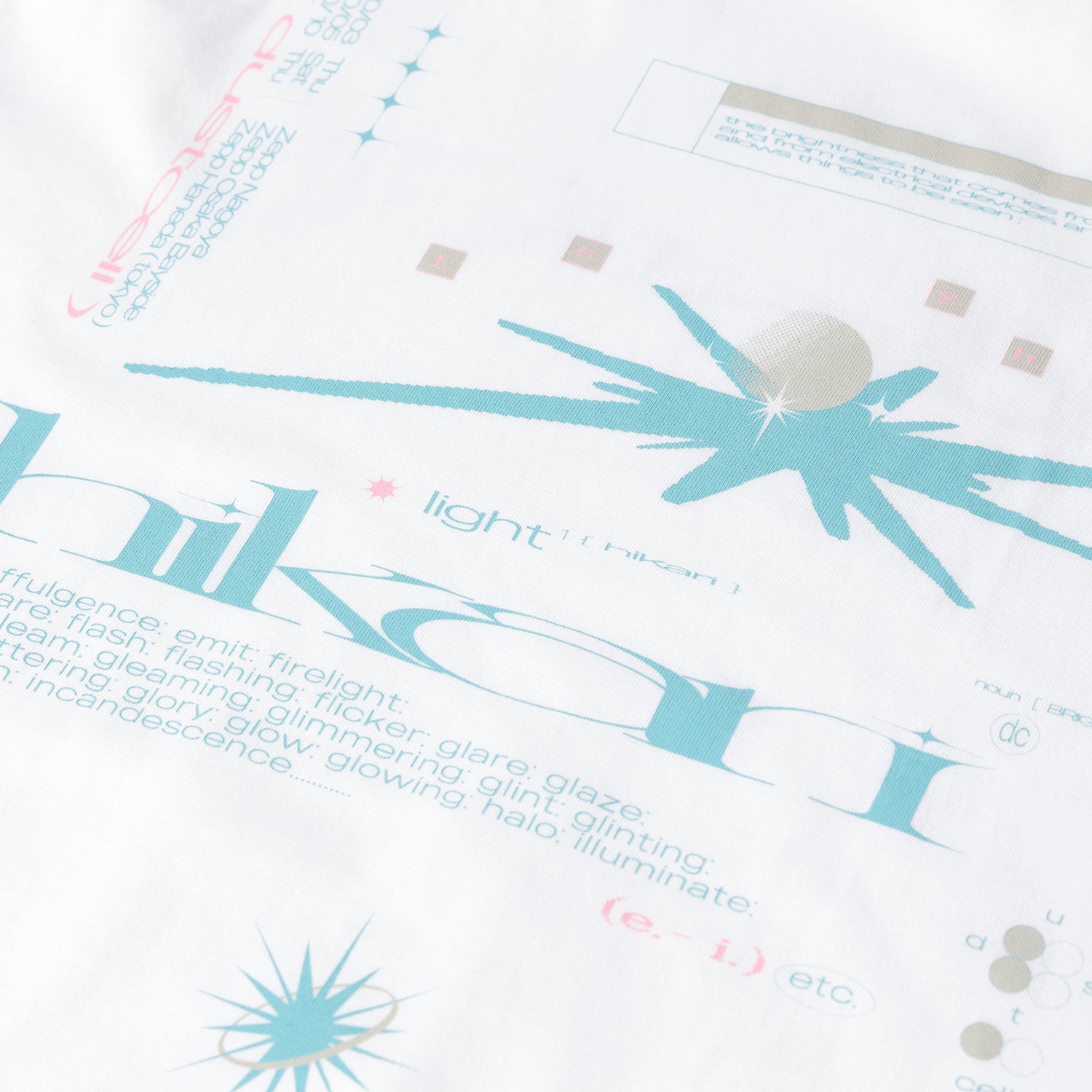 DUSTCELL】「光」グラフィックTシャツ／WHITE／DUSTCELL TOUR 2024「光