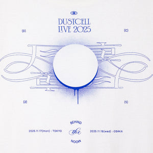 【DUSTCELL】「月の裏」グラフィックTシャツ／VANILLA WHITE／DUSTCELL LIVE 2025「月の裏」