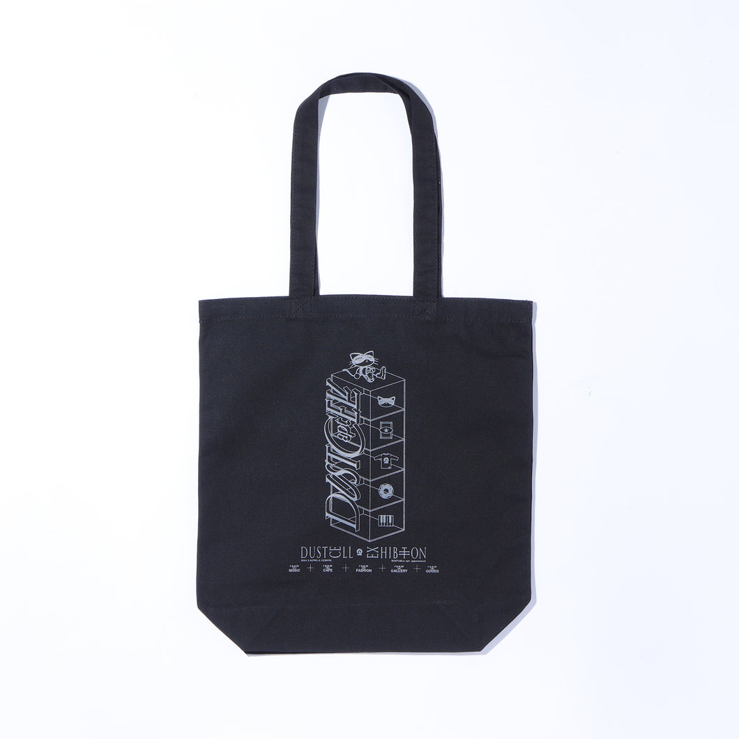 【DUSTCELL】「DUSTCELL apt.」トートバッグ／BLACK／EXHIBITION「DUSTCELL apt. -apartment- 」OFFICIAL GOODS