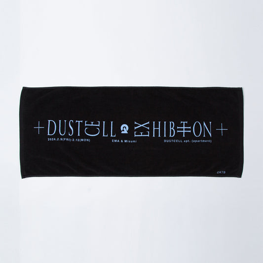 【DUSTCELL】「DUSTCELL apt.」フェイスタオル／BLACK／EXHIBITION「DUSTCELL apt. -apartment- 」OFFICIAL GOODS