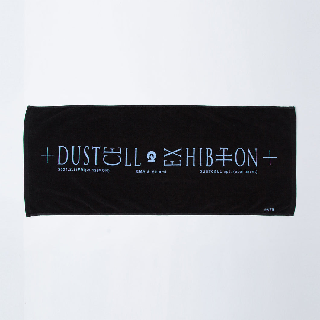 【DUSTCELL】「DUSTCELL apt.」フェイスタオル／BLACK／EXHIBITION「DUSTCELL apt. -apartment- 」OFFICIAL GOODS