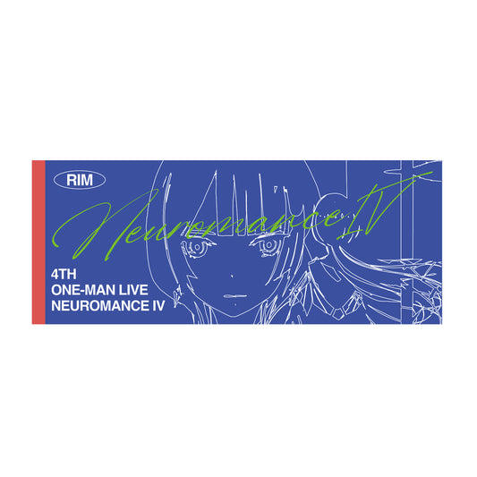 【理芽】タイポグラフィフェイスタオル／4th ONE-MAN LIVE「NEUROMANCE Ⅳ」OFFICIAL LIVE GOODS