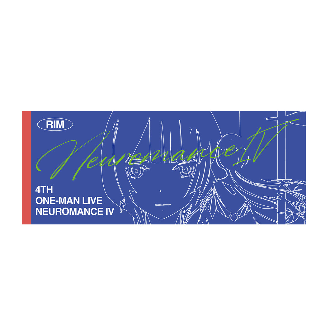 理芽】タイポグラフィフェイスタオル／4th ONE-MAN LIVE「NEUROMANCE
