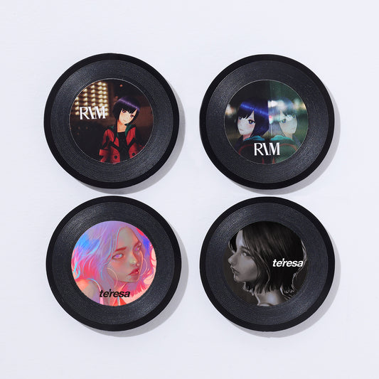 【理芽】レコードバッジセット／PROTOTYPING OSAKA PROJECT presents IMAGINARY WORLD feat. RIM & te'resa