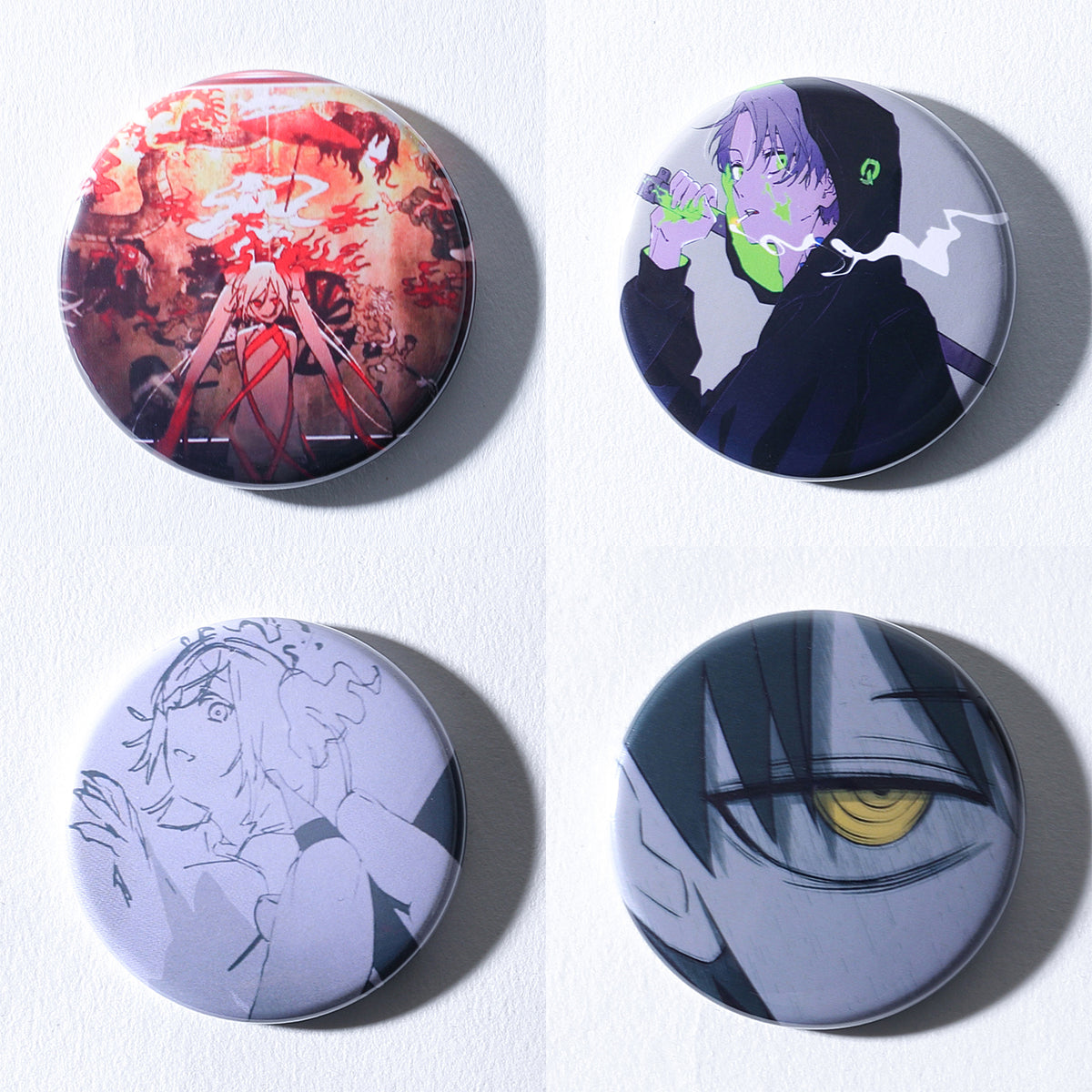 【DUSTCELL】ランダム缶バッジ5個セット／DUSTCELL Exhibiton「白炎」