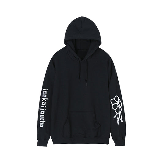 【ヰ世界情緒】「isekaijoucho&ANEMOS」パーカー／BLACK／2DAYS LIVE DAY1「Flower Closet」 DAY2「Anima Re:birth」OFFICIAL GOODS