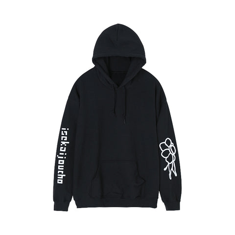 【ヰ世界情緒】「isekaijoucho&ANEMOS」パーカー／BLACK／2DAYS LIVE DAY1「Flower Closet」 DAY2「Anima Re:birth」OFFICIAL GOODS