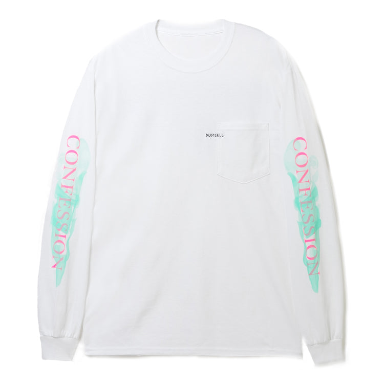 【DUSTCELL】「CONFESSION」ロングスリーブTシャツ／WHITE／3rd ONE-MAN LIVE「自白」