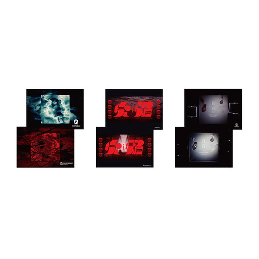 【DUSTCELL】クリアファイル3枚セット／DUSTCELL Exhibiton「白炎」