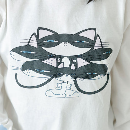 【DUSTCELL】「dustcat」ロングスリーブTシャツ／WHITE／DUSTCELL LIVE 2022「PREPARATION」
