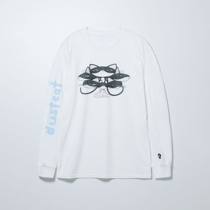 【DUSTCELL】「dustcat」ロングスリーブTシャツ／WHITE／DUSTCELL LIVE 2022「PREPARATION」