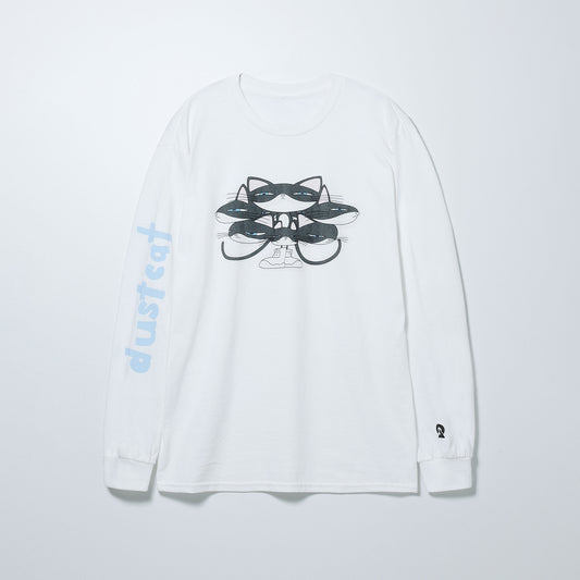 【DUSTCELL】「dustcat」ロングスリーブTシャツ／WHITE／DUSTCELL LIVE 2022「PREPARATION」