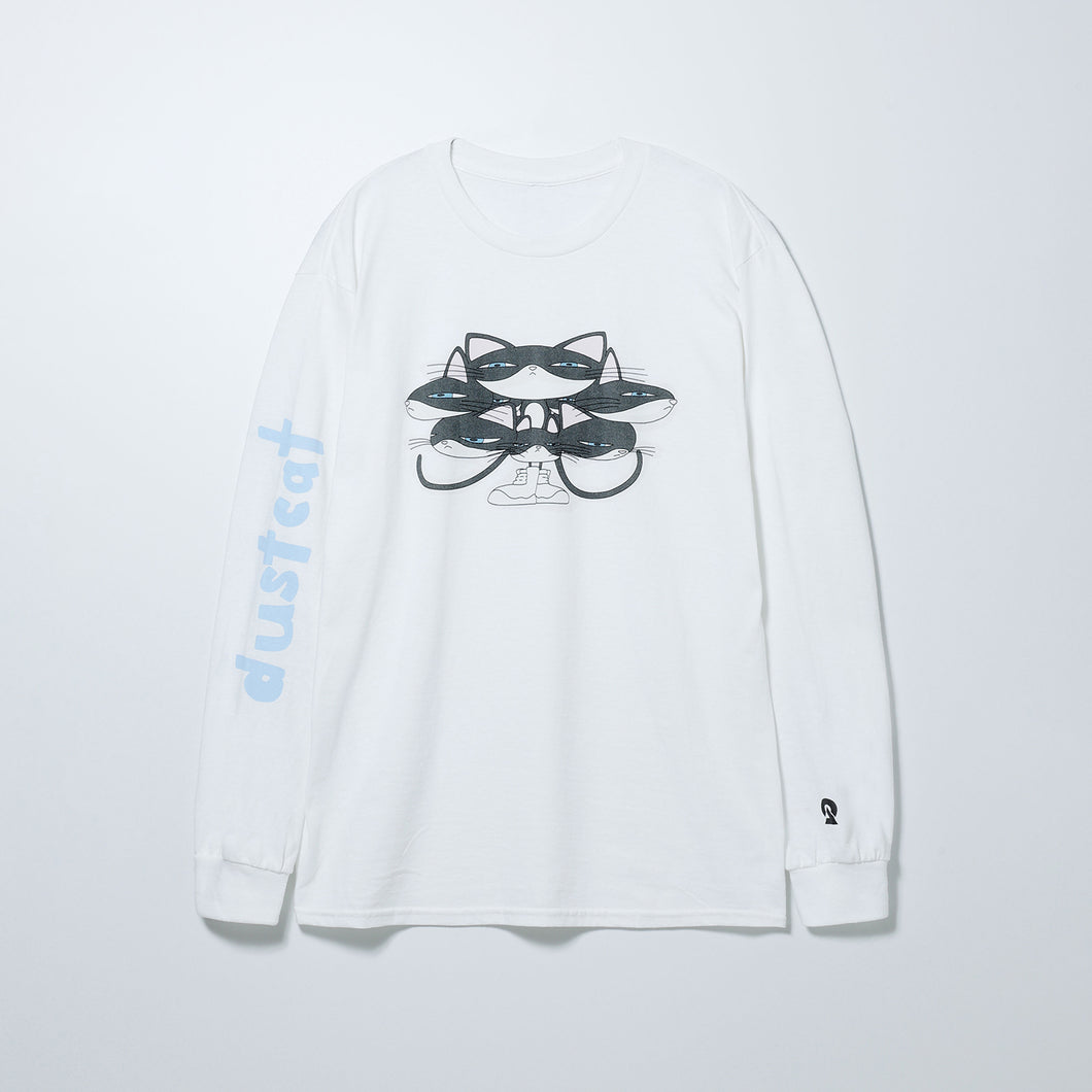 DUSTCELL】「dustcat」ロングスリーブTシャツ／WHITE／DUSTCELL LIVE