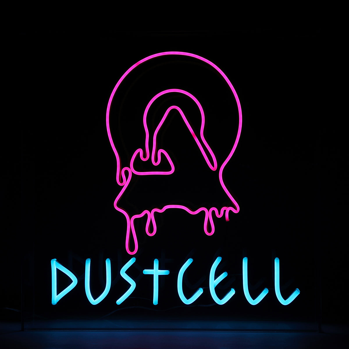 【DUSTCELL】ドリップロゴLEDネオンサイン／DUSTCELL Exhibiton「白炎」