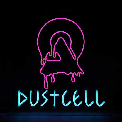 【DUSTCELL】ドリップロゴLEDネオンサイン／DUSTCELL Exhibiton「白炎」