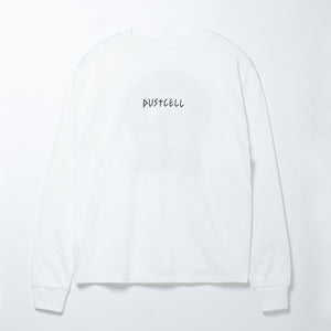 【DUSTCELL】ドリップロゴロングスリーブTシャツ／WHITE／DUSTCELL Exhibiton「白炎」