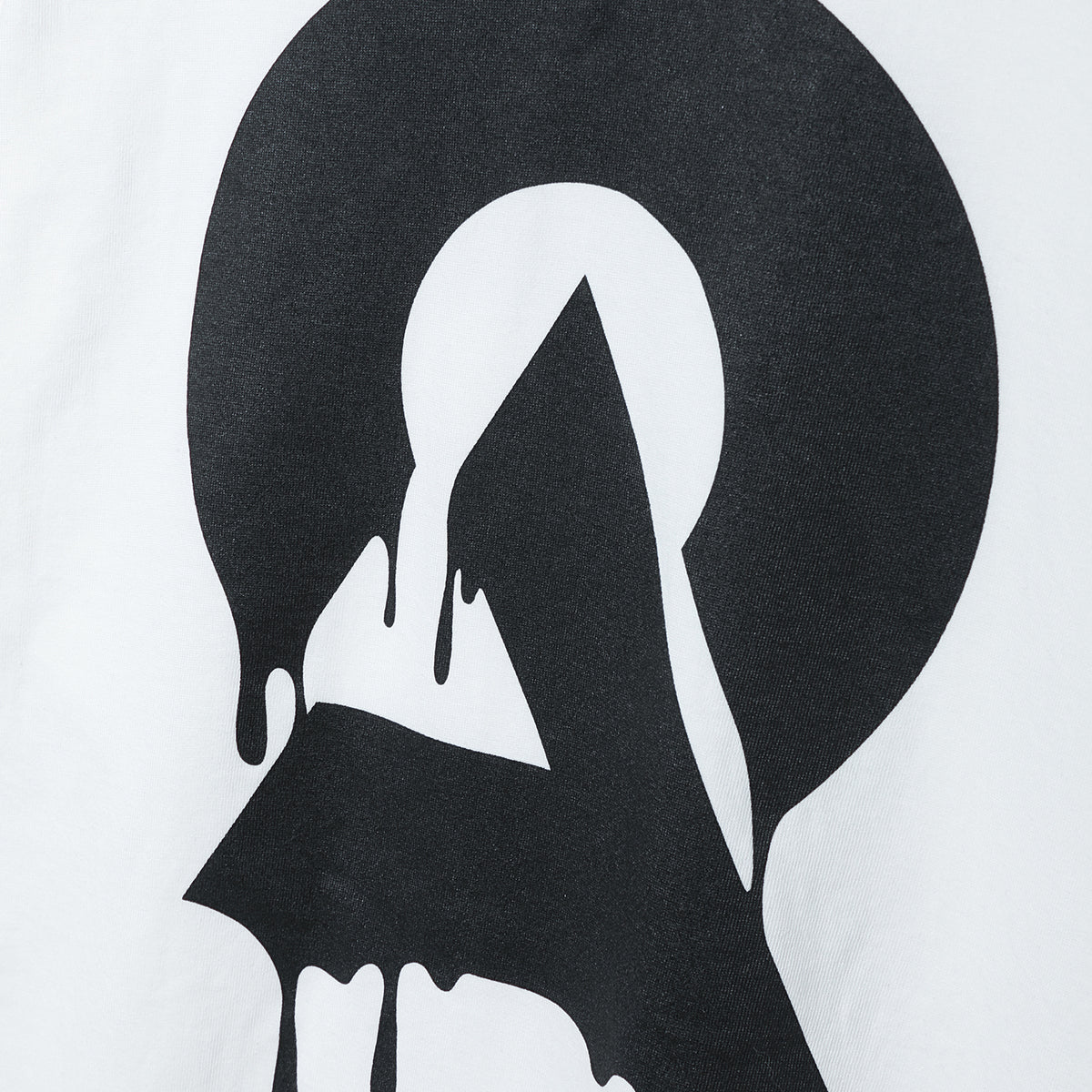 【DUSTCELL】ドリップロゴロングスリーブTシャツ／WHITE／DUSTCELL Exhibiton「白炎」