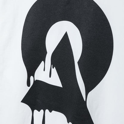 【DUSTCELL】ドリップロゴロングスリーブTシャツ／WHITE／DUSTCELL Exhibiton「白炎」