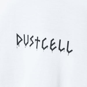 【DUSTCELL】ドリップロゴロングスリーブTシャツ／WHITE／DUSTCELL Exhibiton「白炎」