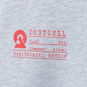 【DUSTCELL】ネームパーカー／GRAY／DUSTCELL Exhibiton「白炎」