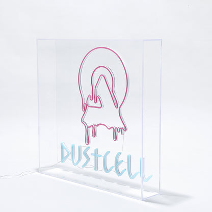 【DUSTCELL】ドリップロゴLEDネオンサイン／DUSTCELL Exhibiton「白炎」
