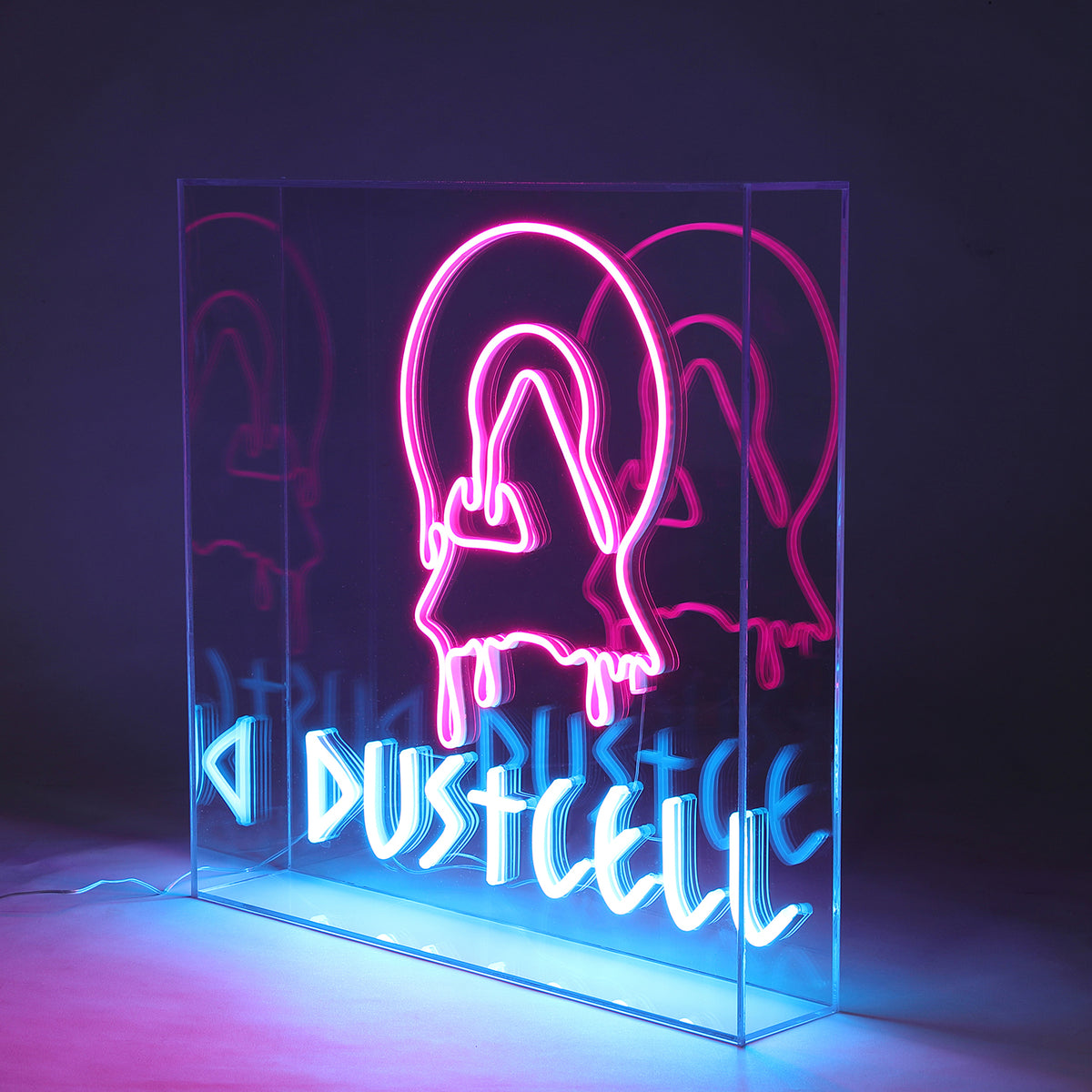 【DUSTCELL】ドリップロゴLEDネオンサイン／DUSTCELL Exhibiton「白炎」