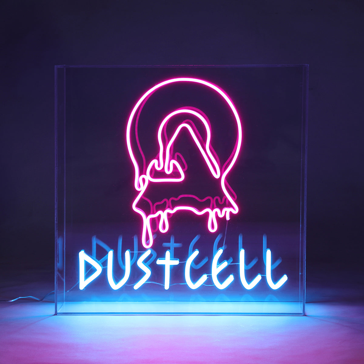 【DUSTCELL】ドリップロゴLEDネオンサイン／DUSTCELL Exhibiton「白炎」