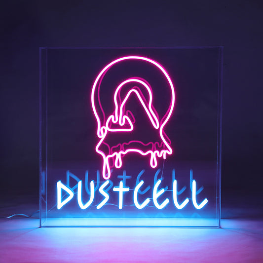 【DUSTCELL】ドリップロゴLEDネオンサイン／DUSTCELL Exhibiton「白炎」
