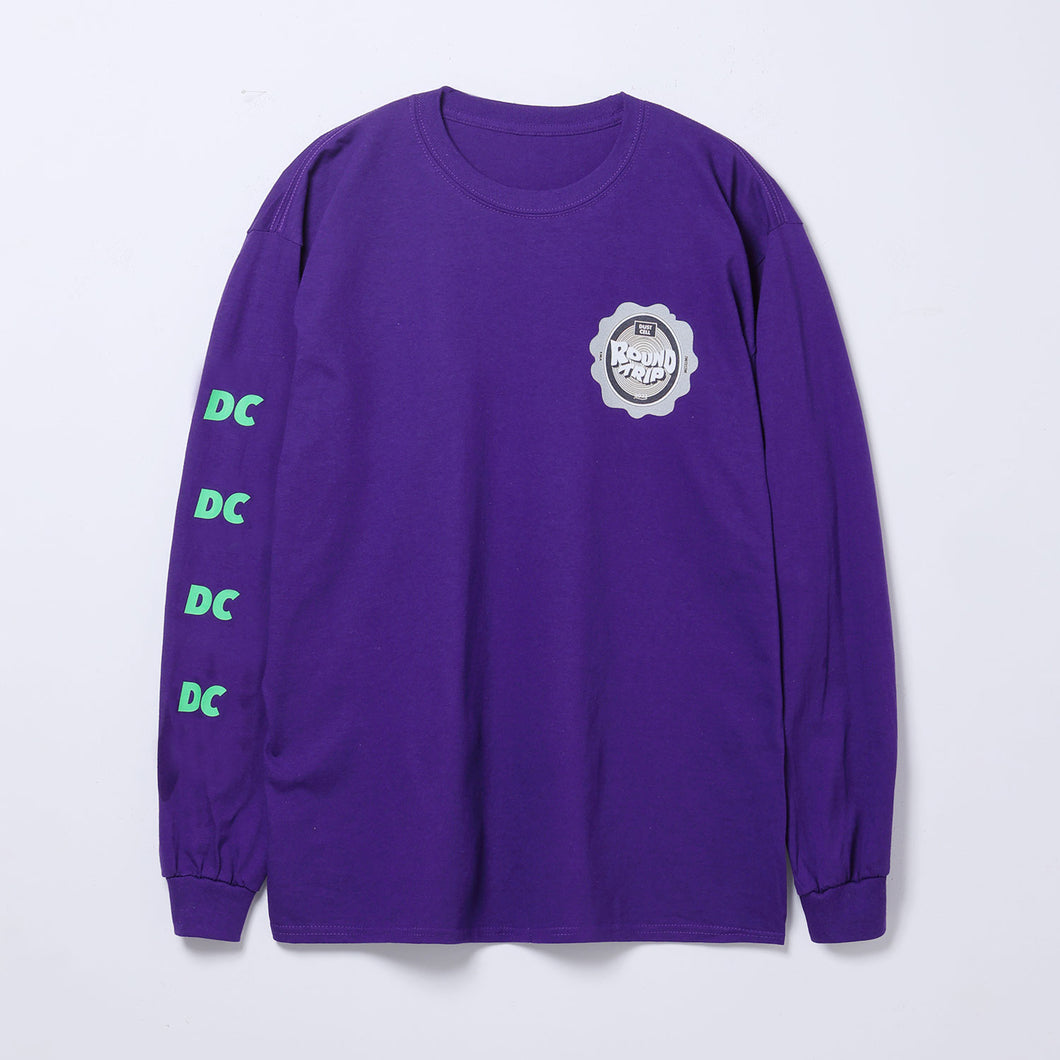 【DUSTCELL】ロングスリーブTシャツ／PURPLE／TOUR「ROUND TRIP」