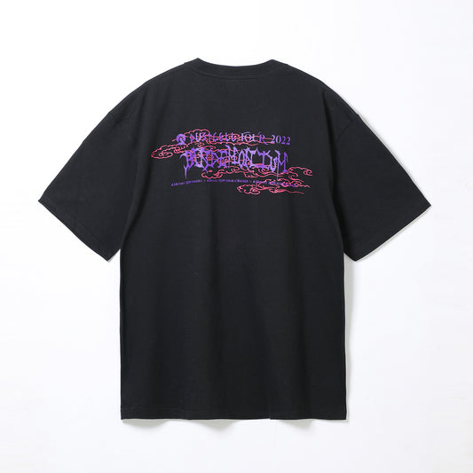 【DUSTCELL】「百鬼夜行」ビッグシルエットTシャツ／BLACK／DUSTCELL TOUR 2022「百鬼夜行」
